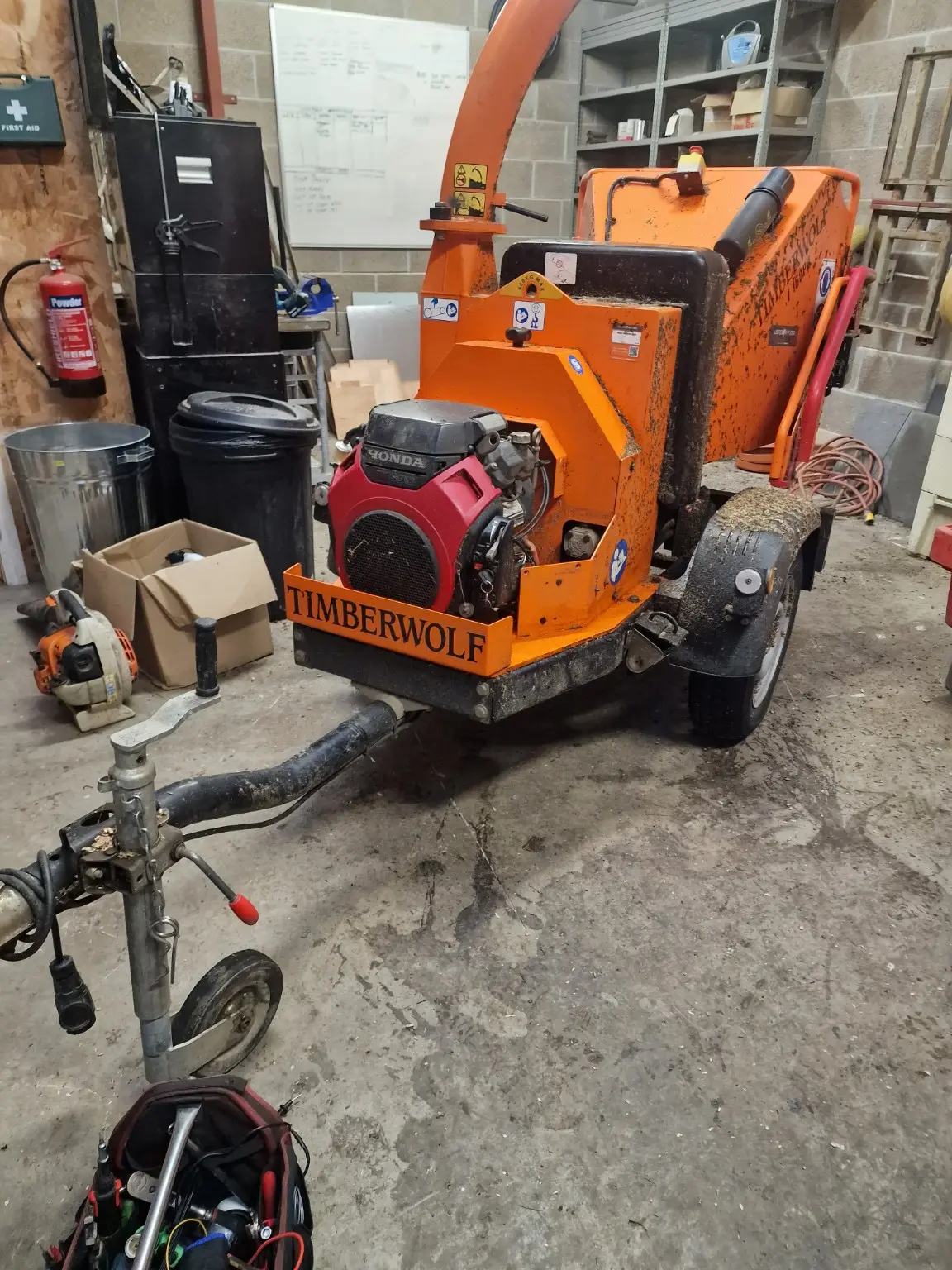 Plant machinery receiving electrical diagnostic support